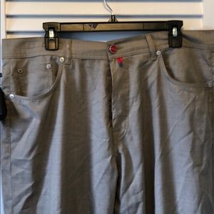 Kiton NWT textured kaki pants Size:56